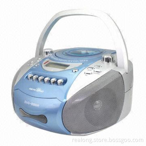 Portable DVD Player with Two Full Range Speakers, 220V/50Hz AC Power Source